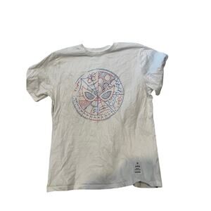 Marvel Disney Spiderman Web White T-Shirt Mens Lar